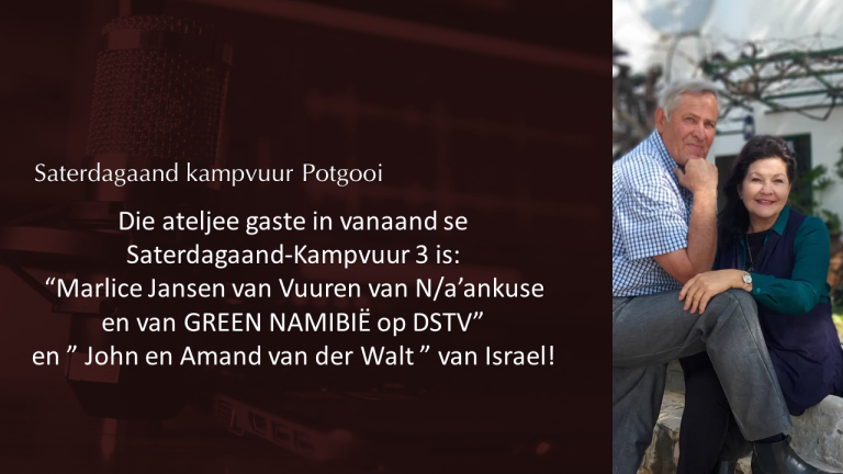 Saterdagaand kampvuur 3 van 8 Oktober 2022